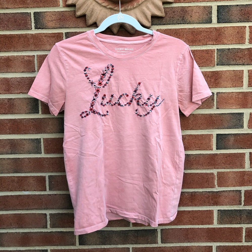 Lucky brand embroidered top